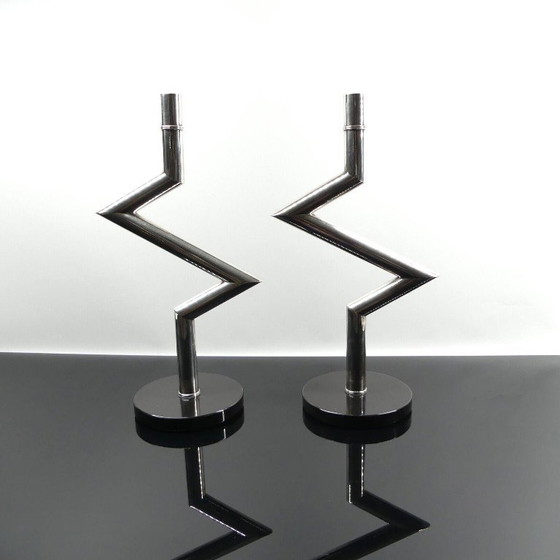 Image 1 of 2 Wilkens Kerzenhalter, Leuchterpaar, versilbert