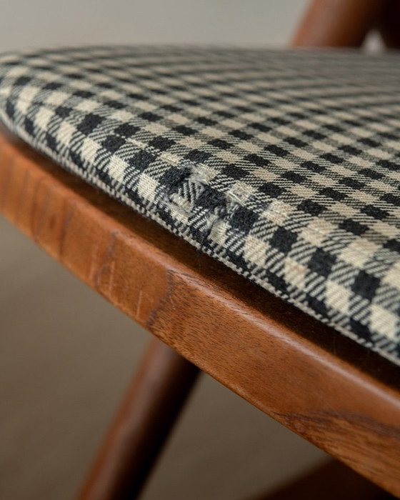 Image 1 of Vintage Deense teakhouten schommelstoel model 182 van Frank Reenskaug voor Bramin, jaren 1950.