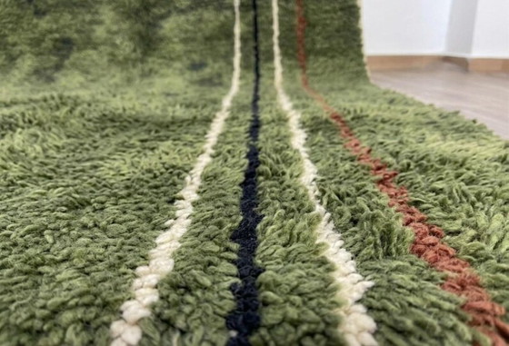 Image 1 of Op maat gemaakt groen Marokkaans tapijt 200cm x 300cm