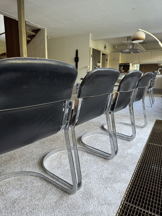 Cidue C2 Chairs Willy Rizzo – Dining chairs, Leather, Metal (photo 4 of 8)