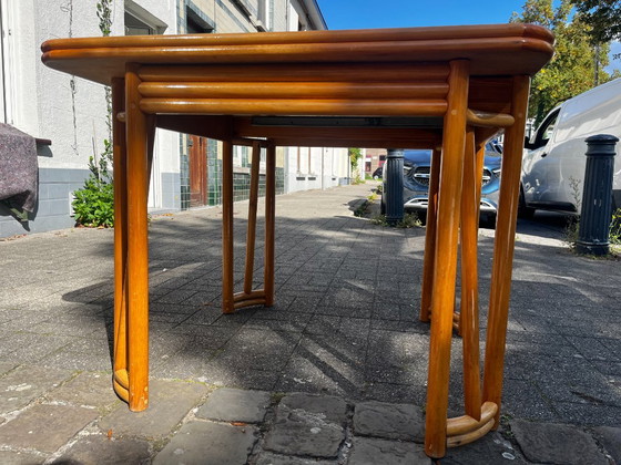 Roberti Rattan Bamboo Wooden Table, Vintage 1960s – Dining tables (photo 3 of 11)