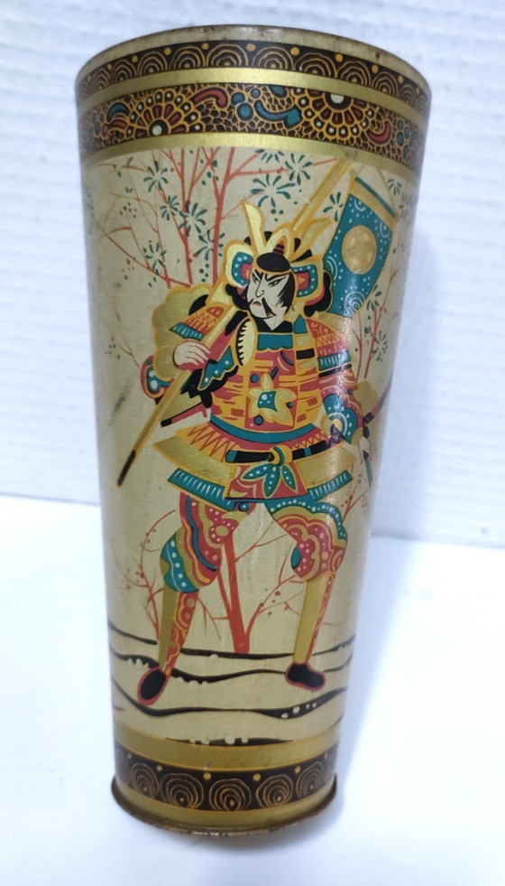 Image 1 of Portapinceles decorado al estilo japonés, mediados del siglo XX.