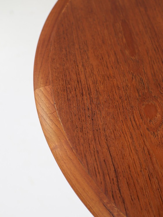 Image 1 of Round teak dining table, Danish vintage 1960s