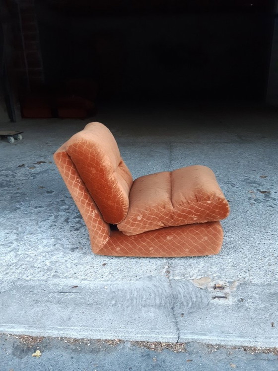 Image 1 of 2/7 Orange chair Ligne Roset Pr M. Ducaroy Mod. Albany, Design Ép. Vintage