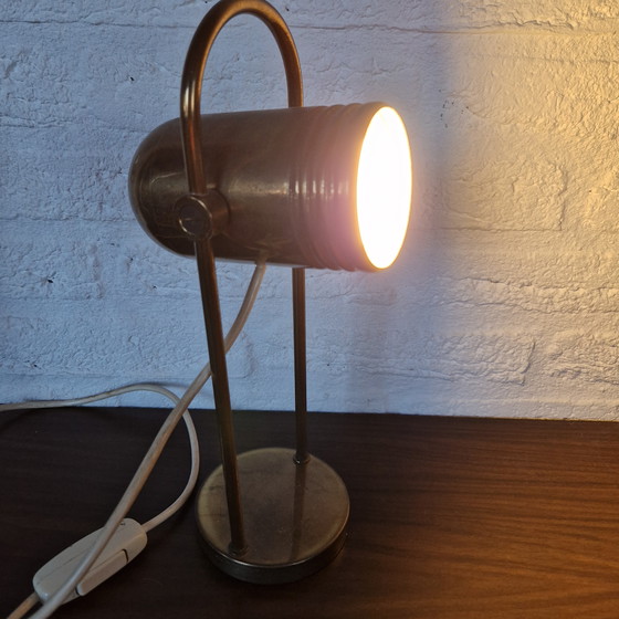 Image 1 of Heinz Neuhaus / Rolf Krüger 2 vintage lamps copper table lamp