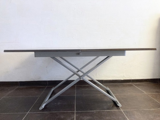 Image 1 of Eettafel / salontafel transformeerbaar meubilair Italiaans 90s design door Calligaris