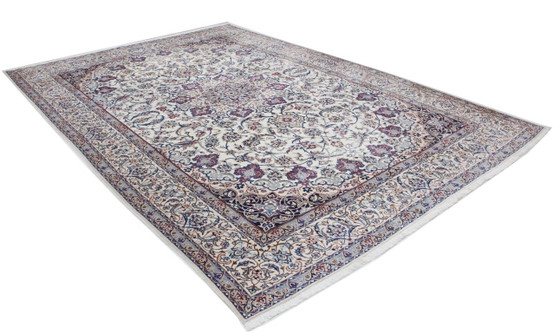 Original Hand-knotted Persian Nain 9 LA Fine Rug with Silk 385 x 260 cm – Rugs & carpets, Wool (photo 4 of 18)