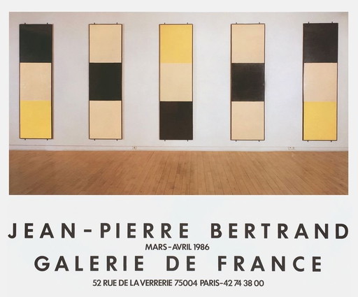 Jean-Pierre BERTRAND Expo 86 – Plakat der Galerie de France 1986