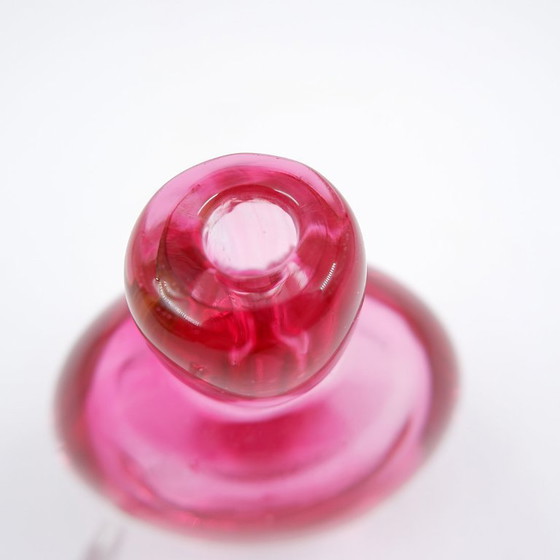 Image 1 of Flacon de parfum "Sommerso" en verre rose et transparent