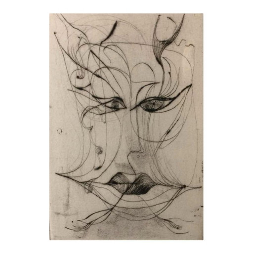 Anne Body, Jezebel, Gravur auf Papier, 1961