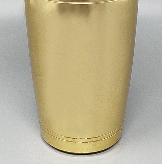 Image 1 of 1970s Gorgeous Cocktail Shaker in Metal. Made in Italy
