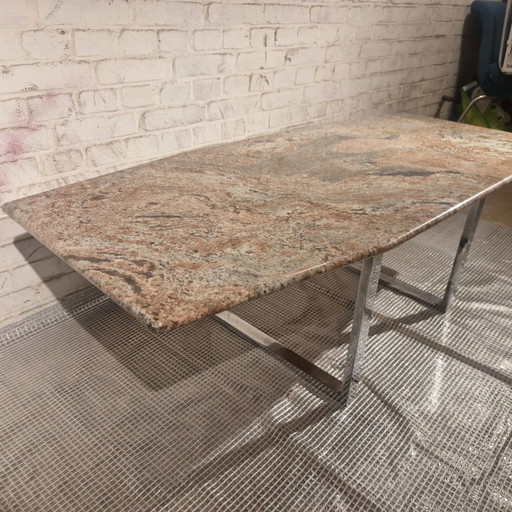 Table basse vintage en marbre