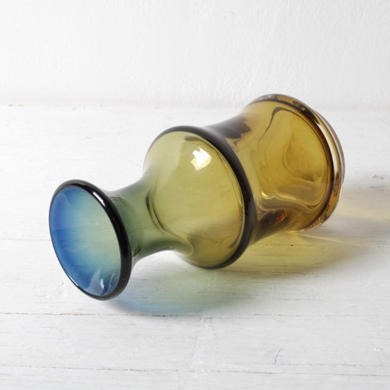 Image 1 of Vintage “Havana” Glass Gradient Vase by Per Lütken for Holmegaard / Denmark / 1970s