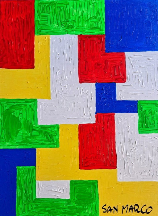 Enzo SAN MARCO - Microfundia - Tableau d'Artiste