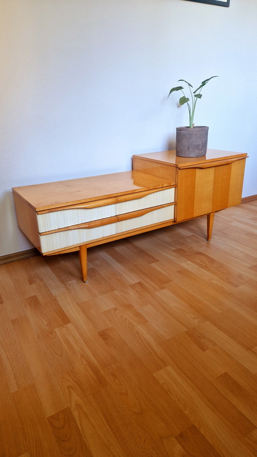 Buffet blond vintage suédois moderne du milieu du siècle, années 1950