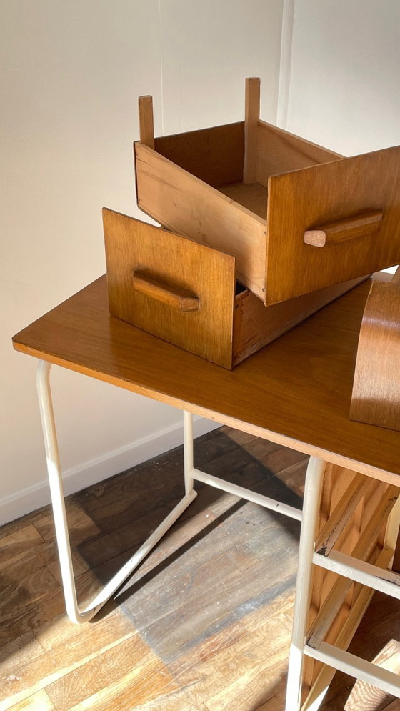 Image 1 of Children's Desk in the style of Jacques Hitier Vintage