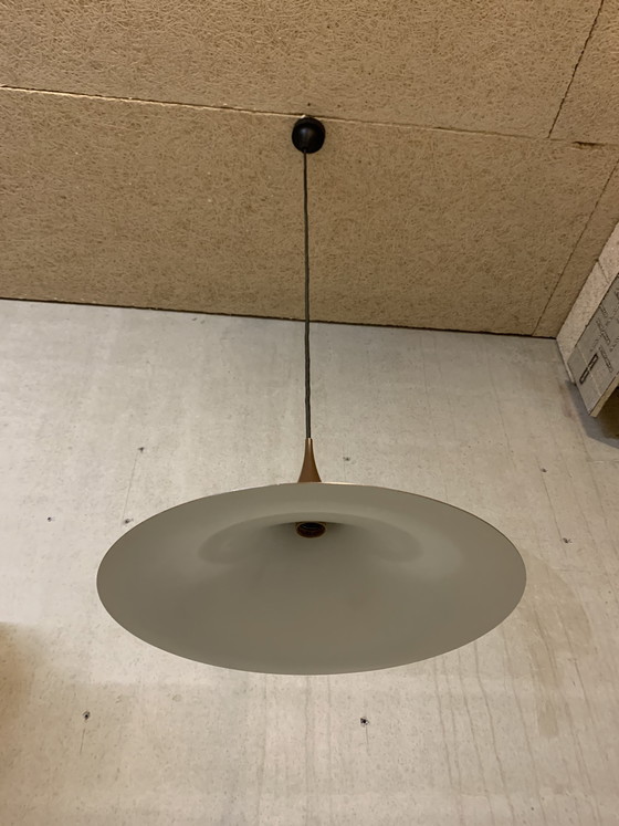 Image 1 of Lampada a sospensione Semi originale di Fog & Mørup in un marrone brillante e fresco.