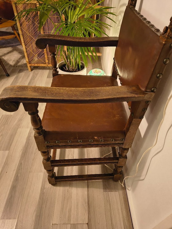 Image 1 of Chaise de château ancienne du XIXe siècle