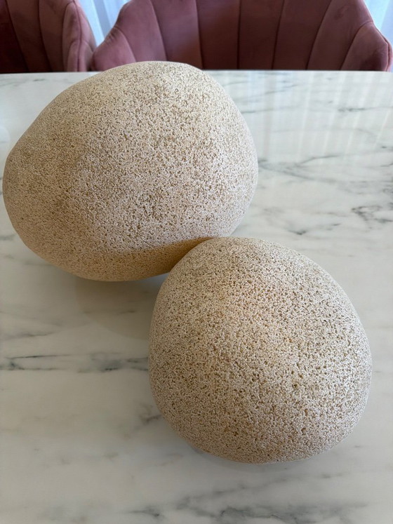 Pair of Vintage André Cazenave Dora Lamps - Roland Jamois Edition – Andre cazenave, Table lamps, Fiberglass (photo 4 of 5)
