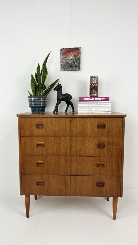 Cassettiera svedese vintage in impiallacciatura di teak – Cassettiere, Scandinavian (photo 5 of 15)