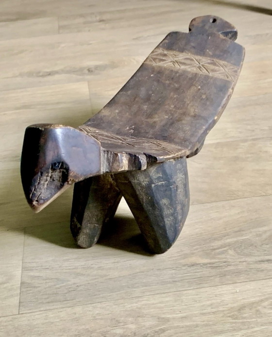 Ancien Siège Tripode Éthiopien - Gurage-Oromo ( 1920-1940) – Sculptures, Wood (photo 3 of 30)
