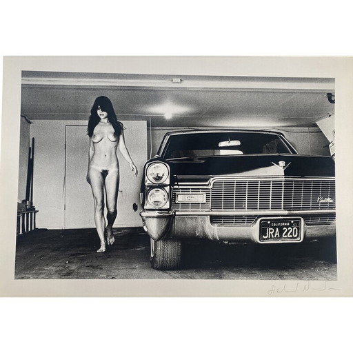 Vintage photolithography Hollywood 1976 by Helmut Newton