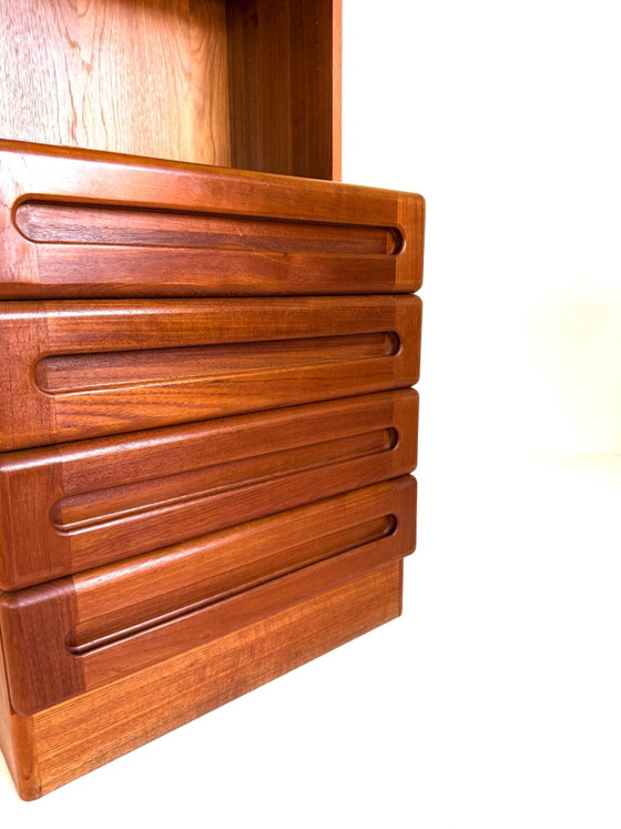 Libreria vintage in teak, Dyrlund ‘80, Librerie, Legno, Metallo, Marrone (foto 7 di 11)