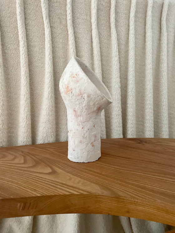 Image 1 of French contemporary ceramic lamp, "Narcisse" by Renzo Maar