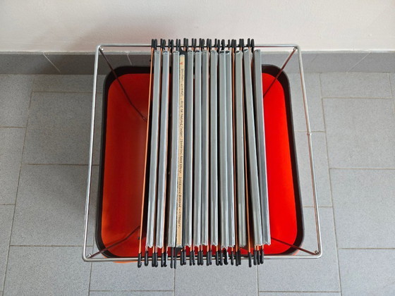 Image 1 of Cubo portadocumenti Jean Garçon vintage degli anni '70 per formato anni '70 Space Age Orange