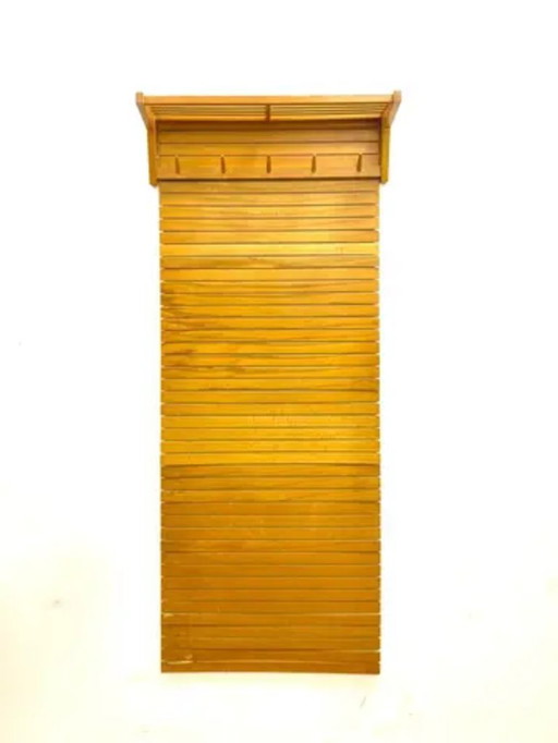 Retro Wall-Mounted Coat Rack, ÚLUV, 1960s, Czechoslovakia
