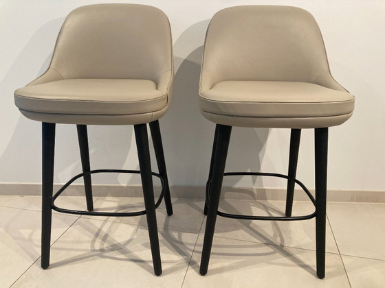 Image 1 of 2 sgabelli da bar WALTER KNOLL modello 375