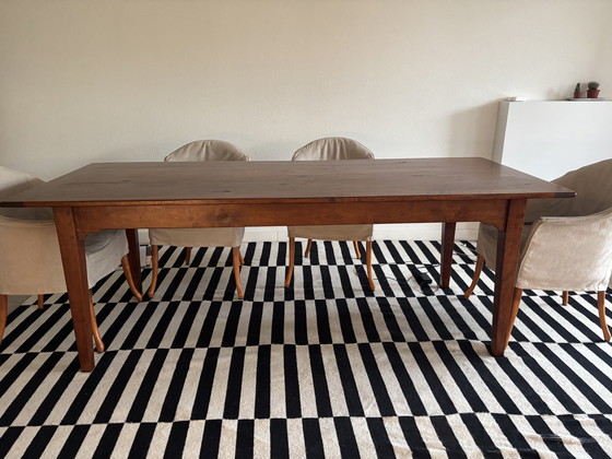 Image 1 of table à manger en bois de cerisier