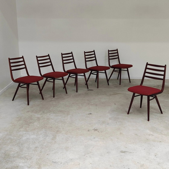 Set of 6 Jitona Sobeslav chairs, Czechoslovakia 1960 – Dining chairs, Mid Century Modern (photo 15 of 21)