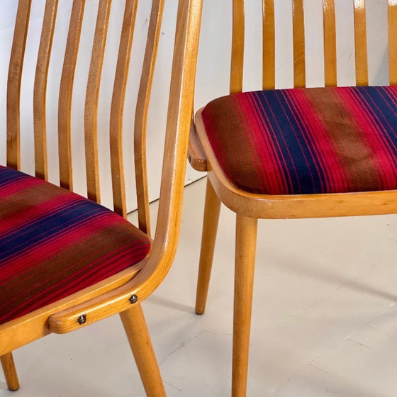 Image 1 of Satz von 4 ungarischen Esszimmerstühlen von Gabriel Frigyes, 1960er Jahre