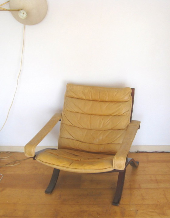 Flex Safari Folding Chair Westnofa Ingmar Relling 1960s – Wood, Leather (photo 2 of 12)
