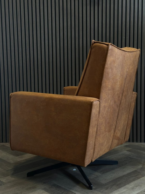 Swivel Armchair Dover Cognac 75x75cm – sitdesign, Swivel chairs, Textile (photo 5 of 8)