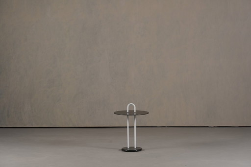 Table basse vintage avec base en marbre par Vico Magistretti pour Cattelan, Italie 1980