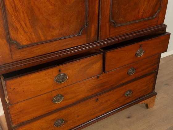 Wäscheschrank aus den 1840er Jahren, viktorianisch, Kleiderschränke, Holz, Braun, Vintage (Foto 8 von 11)