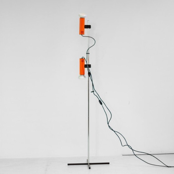 Image 1 of 1x Space Age Metal Floor Lamp, Targetti Sankey, Italy 1970s