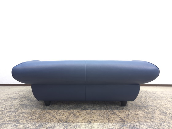 Image 1 of Divano di design in pelle grigio-blu De Sede DS 91