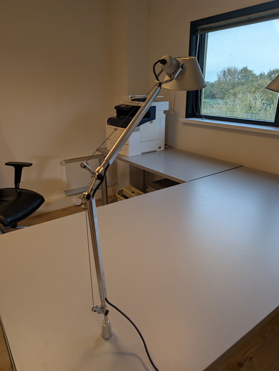 Image 1 of Bulo bureau met 2x Artemide Tolomeo bureaulamp