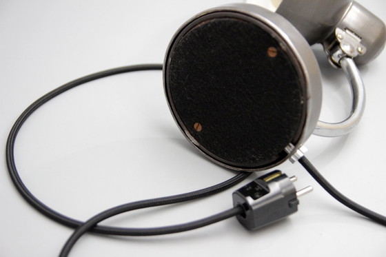 Image 1 of KAISER idell 6722-T “Baby Dell” metal table lamp * embossed dome * 1930s * Bauhaus * Vintage