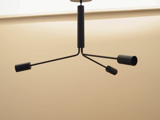 Lampada a sospensione Frandsen a tre bracci in metallo nero Design danese degli anni 2000 – Lampadari (photo 3 of 9)