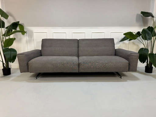 Rolf Benz 50 Tissu Gris Designer Canapé Fonction RB50