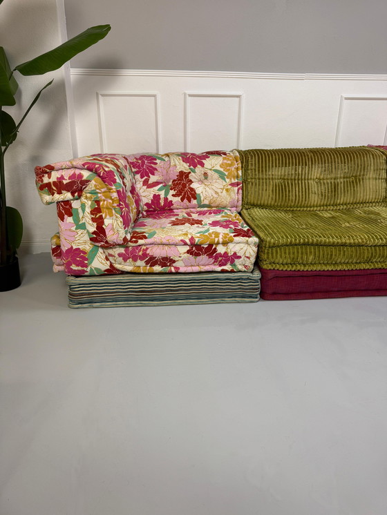 Image 1 of Roche Bobois Mah Jong Designer Sofa Fabric Couch MahJong Lounge