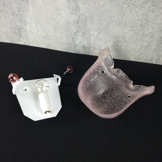 Image 1 of Murano Glass Wall Lamp Italy 1970