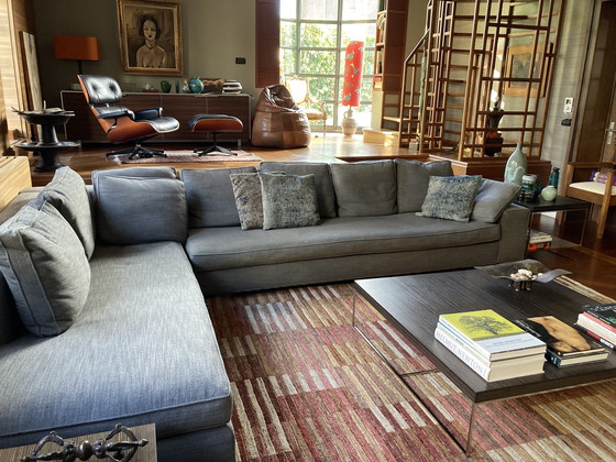 Image 1 of Italiaanse design Minotti zithoek - prachtige opstelling