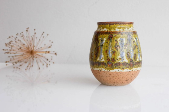 Image 1 of Mid-century modern art Danish pottery vase by Michael Andersen, 1960s