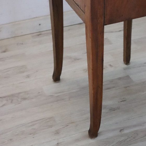 Antique bedside table in solid walnut, Italy late 18th century – Nightstands, Wood (photo 13 of 16)