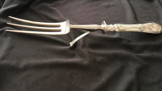 Image 1 of Cubiertos de plata para servir de estilo Art Nouveau